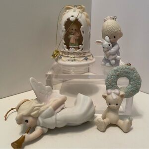 Vintage Precious Moments Ornaments Lot Of 4